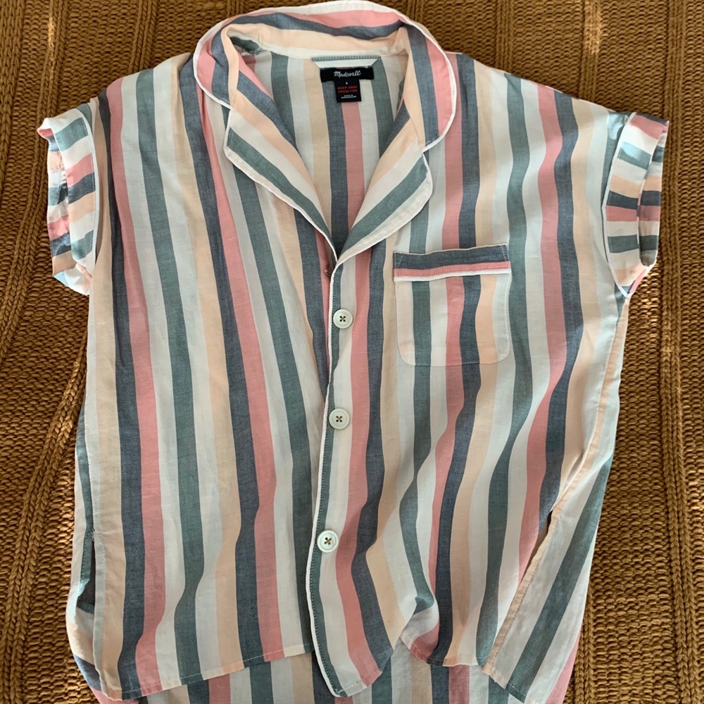 Madewell pajama button down shirt